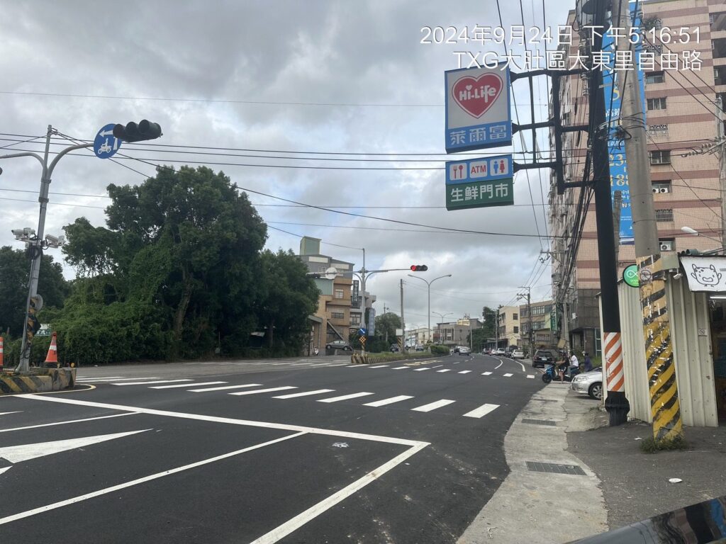 中市大肚區自由路及華南路雨水下水道完工通水　將大幅降低淹水機率