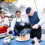 心中山線形公園年味飄香　主廚秀絕活　掀起年貨美食熱潮