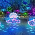 中台灣元宵燈會昨晚亮燈揭幕-　教育局「蛇畫故事燈區」充滿童趣吸引民眾搶拍照！