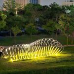 台中賞燈順遊中央公園　-中市文化局：公共藝術月夜愈美麗！