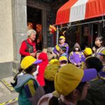 桃園市平興國小學生化身創作家-走讀褒忠祠創作版畫