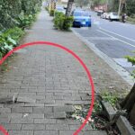 桃園石門山步道破損民眾拌倒受傷-養工處先交圍天氣放晴一週修復