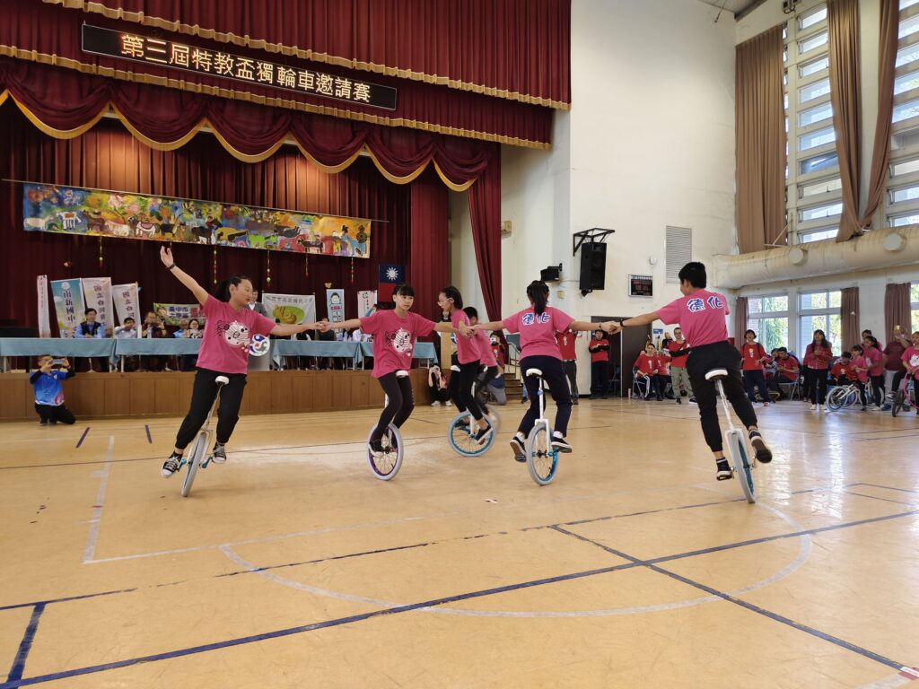 中市第三屆特教盃獨輪車邀請賽開跑- 特教生與一般生同場競技