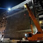 中區公園路建案鷹架全面拉回加固　確認無危安疑慮已解除交通管制