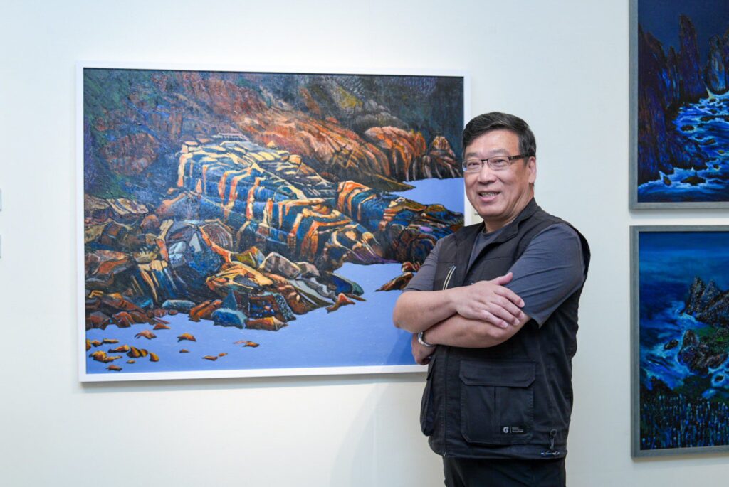 藍眼淚畫布再現 馬祖藝術家曹松清於中原大學舉辦個展