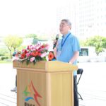 中市代表隊整裝出發參加114年全中運 黃副市長授旗:預祝摘金奪冠!