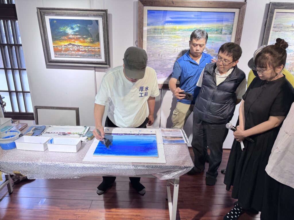 黃運祥厚工水彩獨特創作在蕭如松藝術園區展出