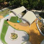 迎戰酷暑！　中市后里森林公園「搖籃遊戲場」增設遮蔭設施