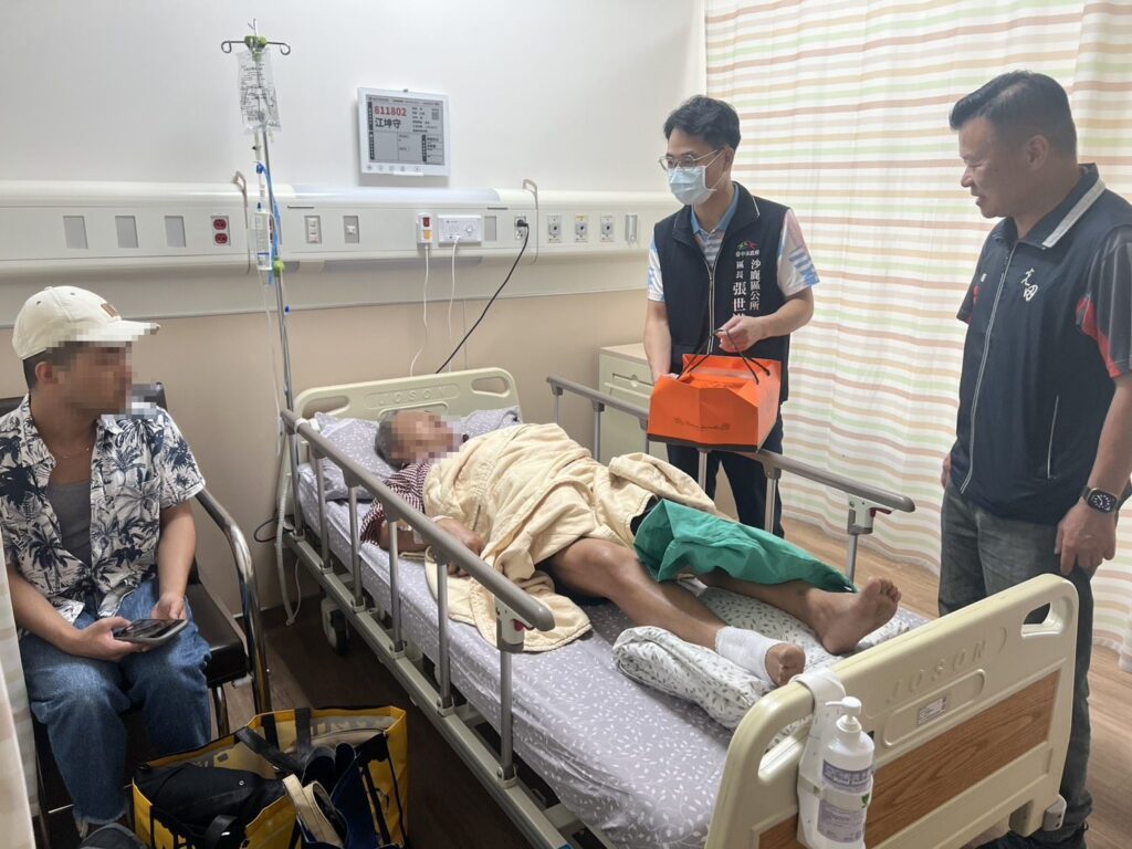 沙鹿連環車禍10傷- 中市府啟動關懷慰問傷者並提供協助