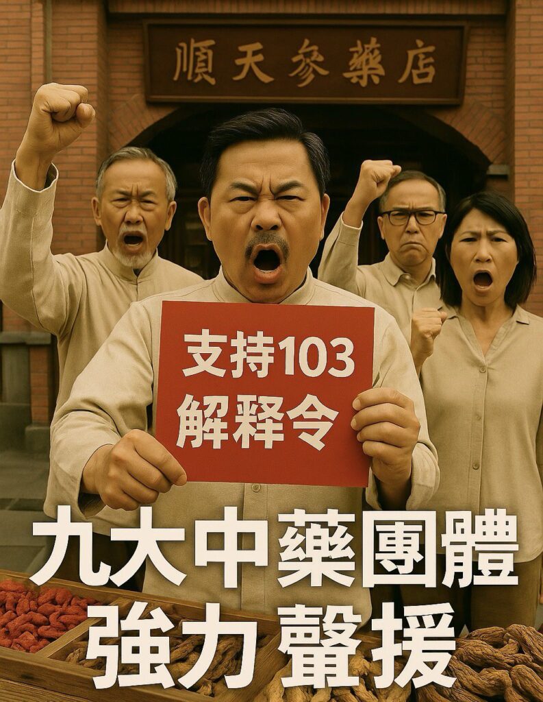 中藥103解釋令引風暴九大中藥單位強勢聲援　力挺制度接軌盼救斷層