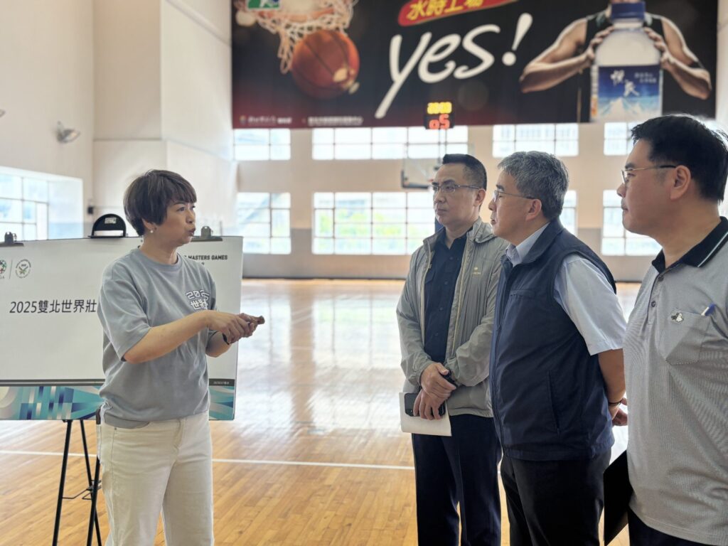 2025世壯運開賽倒數 新北副秘書長率隊到板橋運動中心3對3籃球場地總檢查