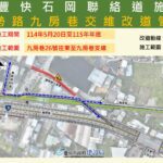 東豐快速道路再推進！-　石岡豐勢路九房巷5/20起局部改道管制