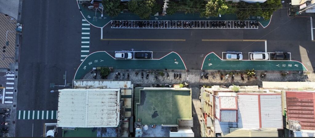 保障行人權益　大昌一路302巷增設停車帶　保護型標線人行道