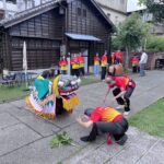 方口獅快閃活動今日在蕭如松藝術園區展開