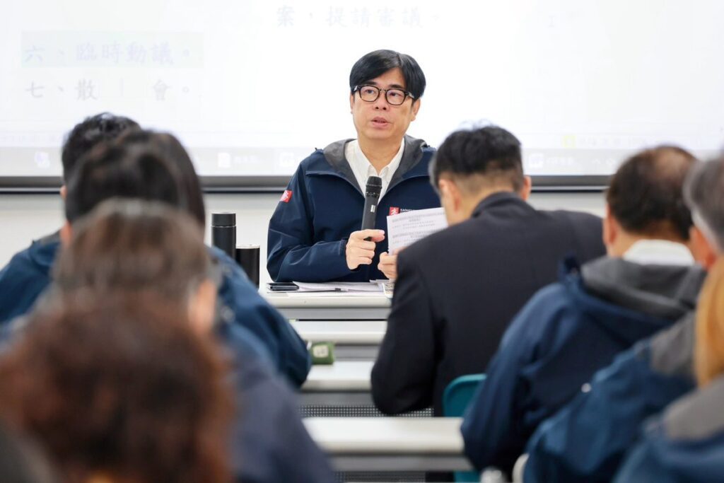 陳其邁主持市政會議 關注預算籌編、青年政策