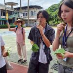 藍染、美食、闖關遊戲　基隆學生帶美國學伴體驗台灣文化