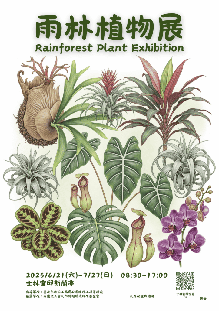 珍奇植物一次看!士林官邸雨林植物展盛夏開展
