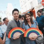 蔣萬安出席法國音樂節　與巴黎市長hidalgo共賞街頭文化饗宴