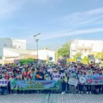 嘉基號召200人掃街　推動無菸無檳健康社區