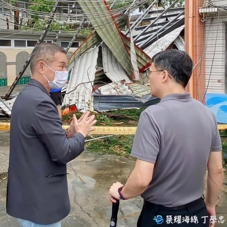 雲林百校災損　丁學忠勘災促中央啟動重建機制