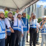 侯友宜視察淡海輕軌第二期先期工程　盼中央速核定二期修正計畫