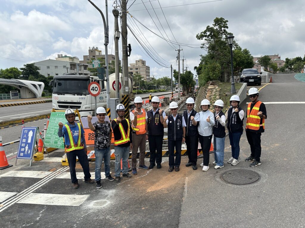 颱風逼近仍不停工！　中市建設局長視察台灣大道排水工程及沙鹿易淹熱點　強化防洪系統韌性