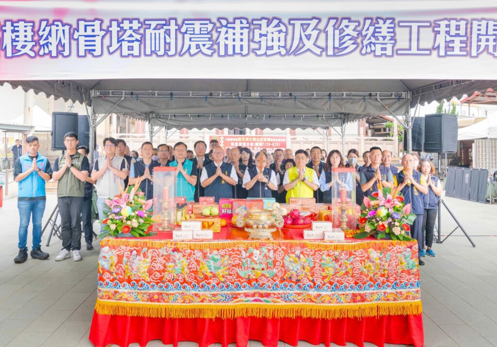 斥資近千萬!中市梧棲納骨塔啟動耐震補強 民政局長:強化殯葬設施安全品質