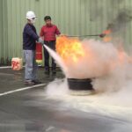 強化企業防災意識　基隆安樂消防分隊實施現場操作訓練