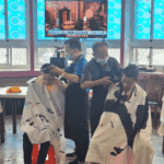 超熱血工會行善團　新北髮藝造型工會八里療養院義剪　風雨無阻11年
