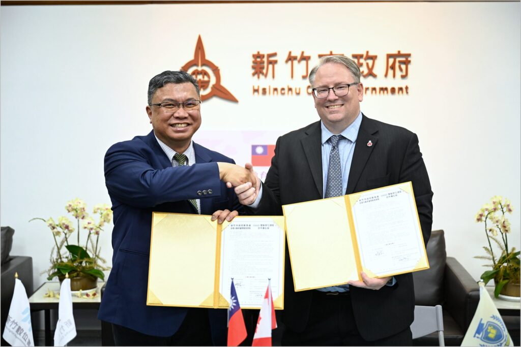 新竹巿政府教育處簽訂「ossd臺加雙聯學制」合作備忘錄