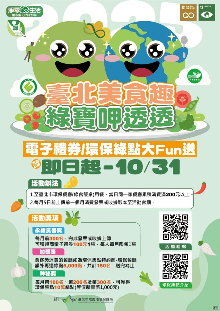 臺北推「美食趣-綠寶呷透透」　遊賞盛會享美食還能拿好禮