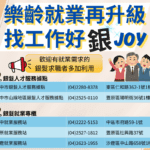 銀髮就業服務再升級！　中市府打造銀髮客製化找工作專櫃