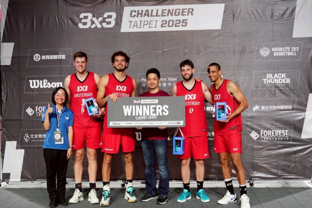 fiba-3×3-台北挑戰賽　阿姆斯特丹封王　蔣萬安親頒冠軍盃
