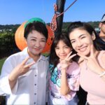 台中石岡熱氣球嘉年華開幕！盧市長偕「模範夫妻」阿ben、徐小可乘熱氣球　邀全國民眾體驗山城魅力