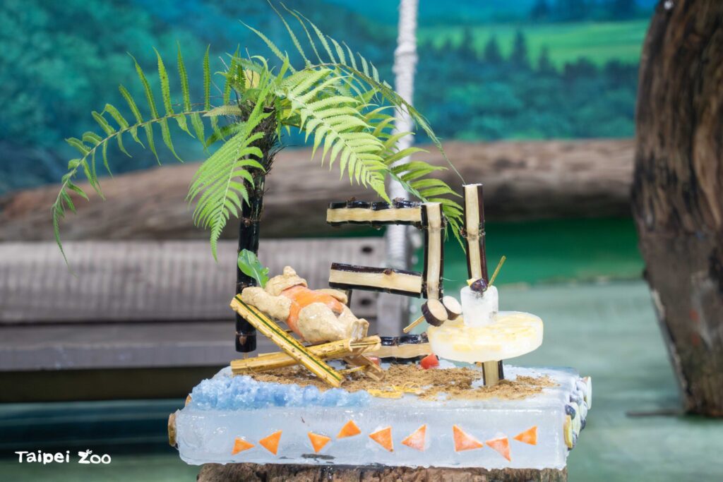 圓圓21歲生日快樂！-保育員獻上「海灘風冰蛋糕」萌翻全場