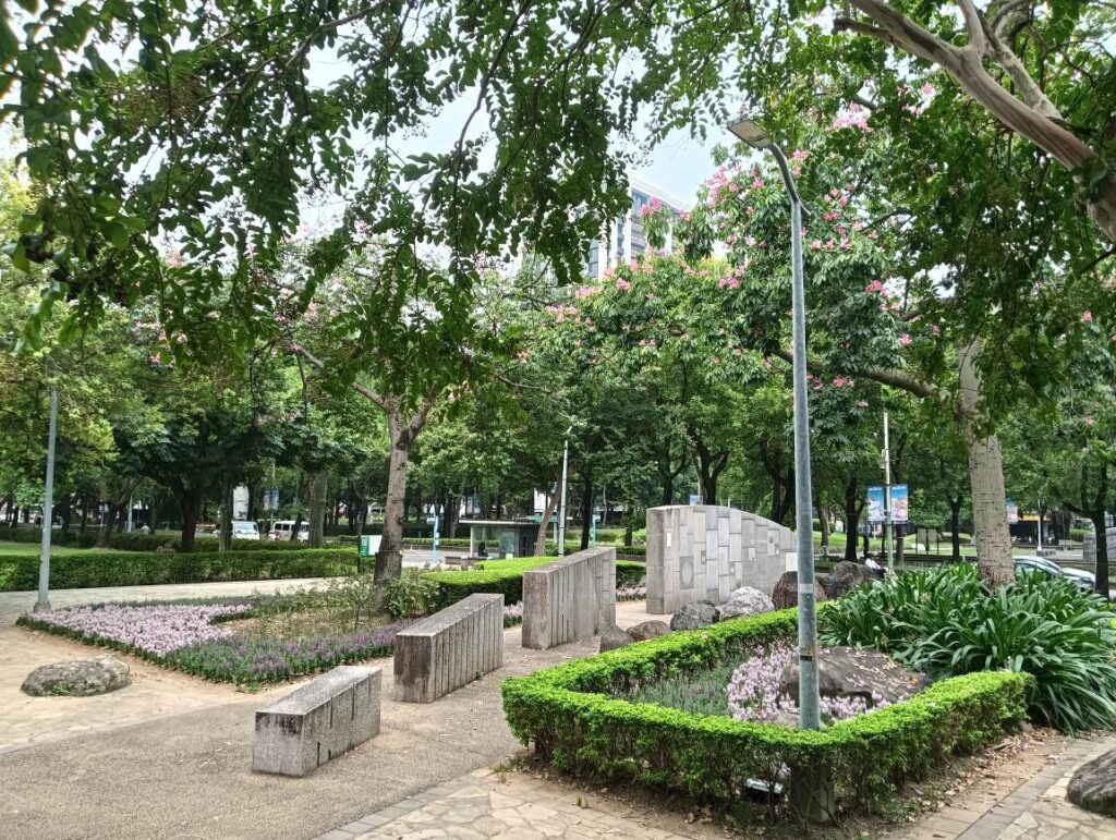 花草多感體驗　林森公園打造綠植角落