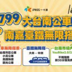 tpass-「大台南公車+南嘉臺鐵」799方案今起正式啟用　-一卡通ipass-money助力台南嘉義通勤族-打造便利數位生活圈