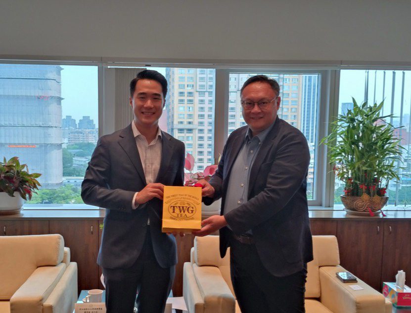 新加坡駐台北商務辦事處蕭偉雄副代表拜會中市府　鄭副市長盼深化經貿文化合作