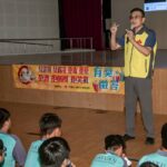 圓光基金會七合一反毒宣導-會稽國中校長李文義灌輸大園國中學子法治教育