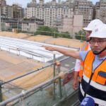 視察林口交流道南出北入匝道改善工程　侯友宜：盼提前完工提升道路服務水準