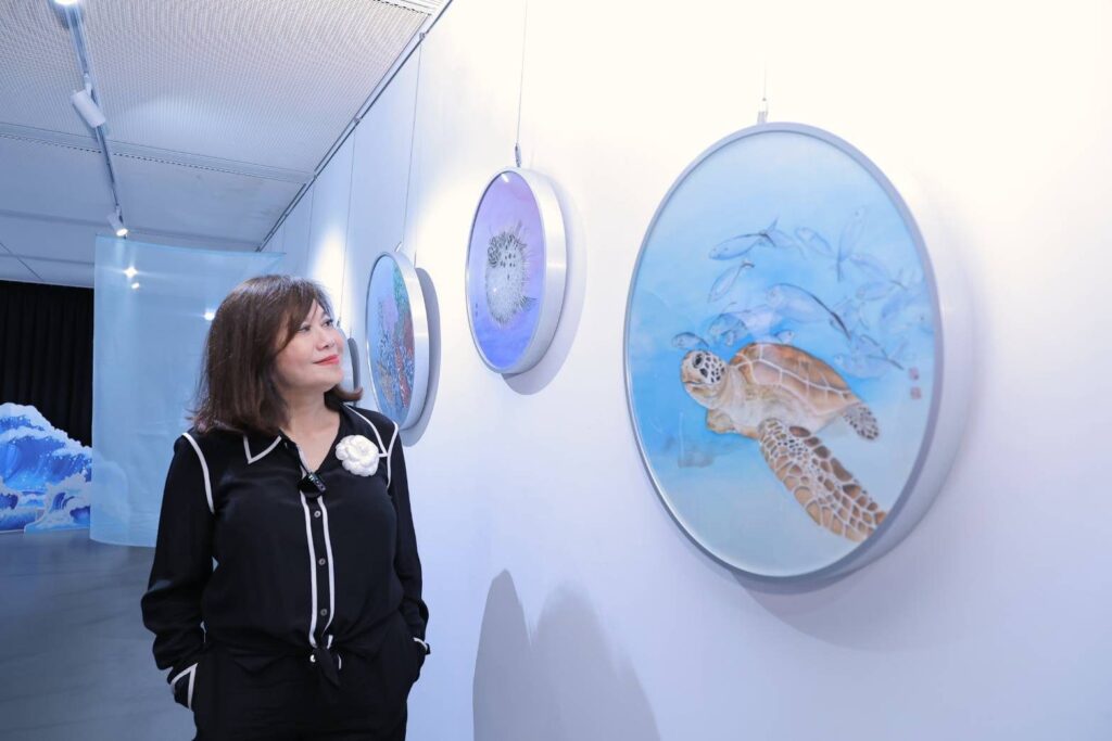 輝映古今-邱素美工筆畫師生展基隆開展 傳統筆墨交織當代美學