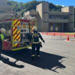 強化跨區協作！基隆五大消防分隊正濱國小實兵演練