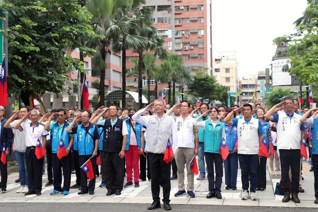 嘉義市雙十升旗熱血登場　市府與民齊聚新城祝賀國慶