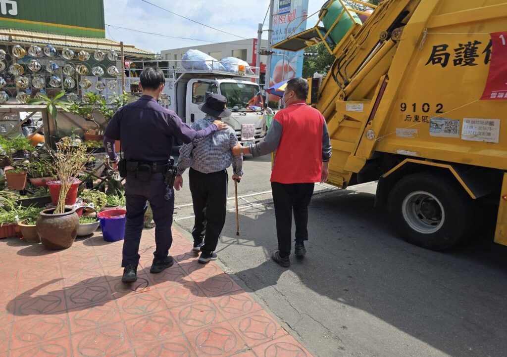 從清掃到守護 中市后里區清潔隊烈日執勤暖心助迷途伯伯返家