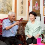 盧市長拜訪北屯區百歲人瑞　話家常獻重陽祝福