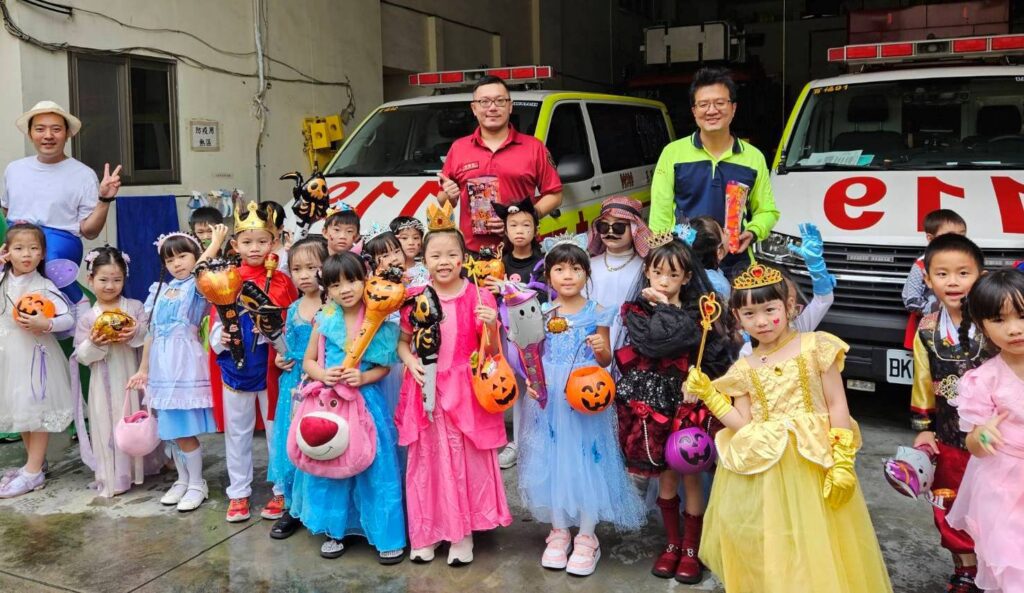 「不給糖就搗蛋」　基隆百福消防分隊化身防火小學堂