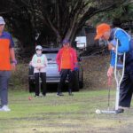 草地上的千歲紅白攻防戰　基隆長青盃秋季槌球賽熱力開打