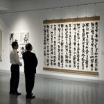 書法薪傳潤筆情誼-陳見賢出席「行歌拾穗」胡國龍書法展