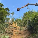 基隆暖暖區興隆街道路邊坡仍有浮石　道路持續封閉