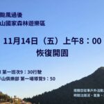 太平山14日8時恢復開園　龜山島續封島1天